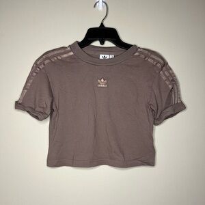 Glitter adidas crop top